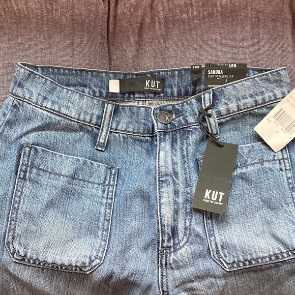 NWT Kut From The Kloth Sandra Crop Straight Leg Jeans Size 0 - Picture 2 of 4